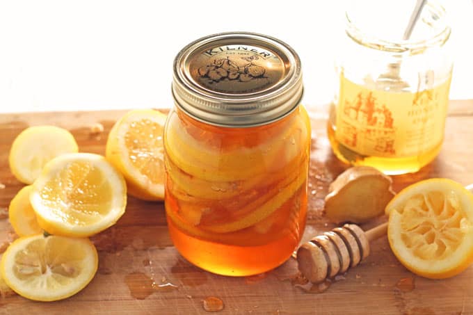 honey lemon ginger flu syrup