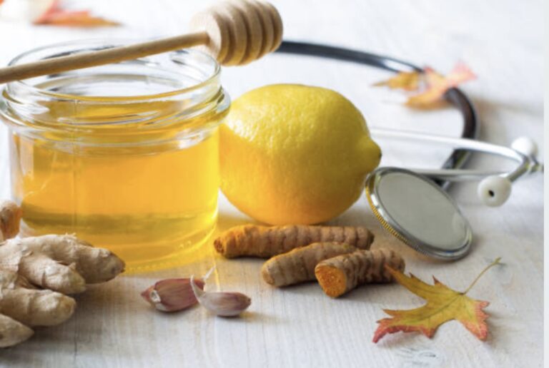 honey lemon ginger as healing